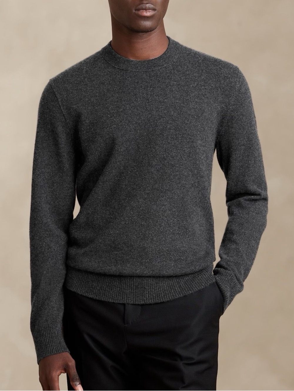 Banana Republic Men’s Alta Cashmere Crew-Neck Sweater Size XL